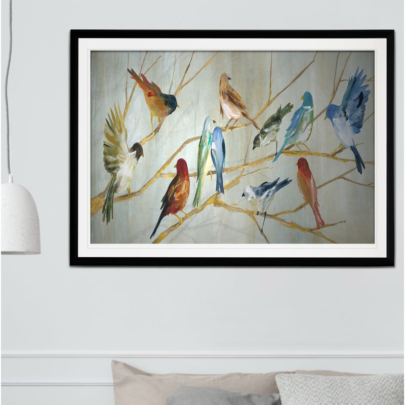 " Spring Migration ", Black, 26" H x 36" W x 1.5" D