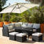 Allena 9 - Person Garden Lounge Set with Cushions-353801217-353801219-345140956