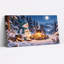 «Snowman Roast Marshmallows» par Campfire, art mural sur toile de Noël-962370158