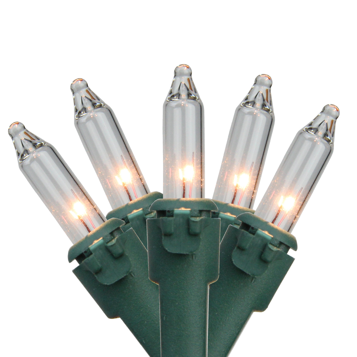 Mini Christmas String Light Set, Clear/Green, 300, 552"