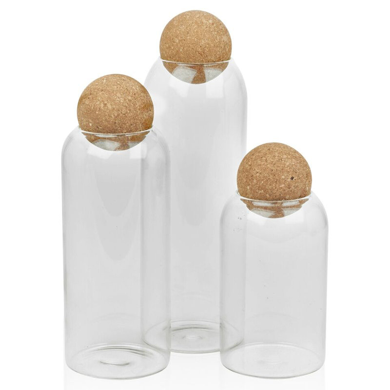 Glass Jar - Set of 3
