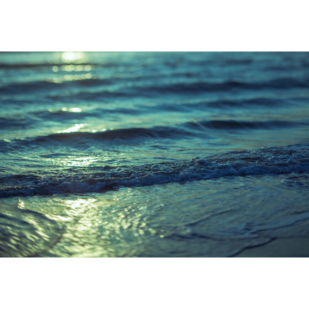 Meereswelle am Strand - Leinwandbild