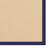 Nannette Handmade Light Beige Berber with Navy Blue Cotton Border Made in the USA Area Rug-111564187