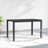 47" Rectangular Patio Dining Table for 4 Person, Black