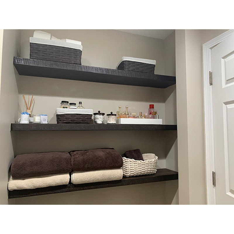 Devyn Pine, 2" H x 48" W x 10" D, Black