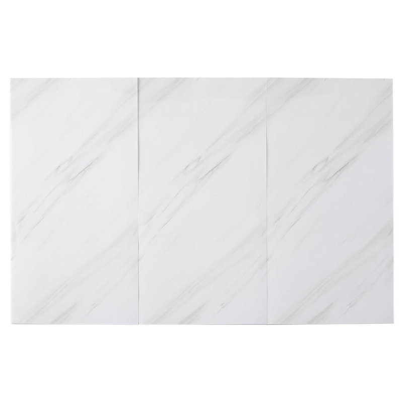 Clayson 5.1 cm x 47 cm Peel and Stick Faux Brick (10-pack), Marble White