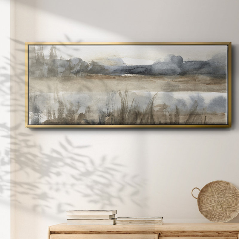BlueGrey Marsh II- Framed Canvas