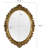 Oval Wall Mirror Mirror Vintage Hanging Mirrors For Bedroom Living-room Dresser Decor (gold;frame Size:15.7 X 11.2 Inch)