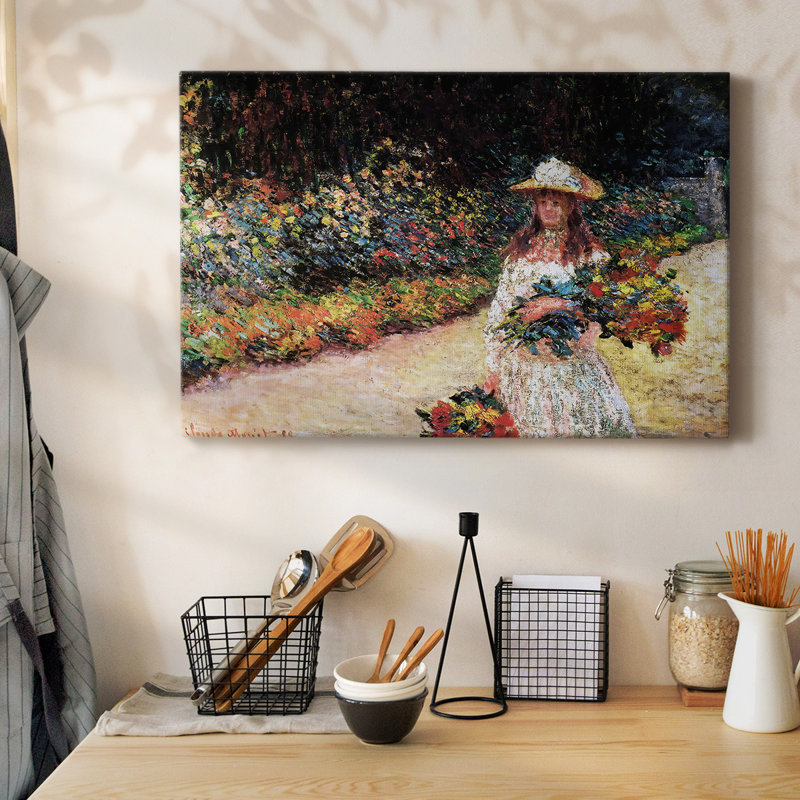 «Young Girl in the Garden at Giverny», 1888, toile tendue avec châssis, H 24 po x l 36 po