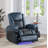 Alair Leather Aire Power Motion Recliner W/Bluetooth, Wireless Charger & Cupholder
