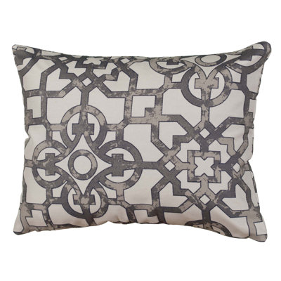 Geometric Cotton Blend Throw Pillow