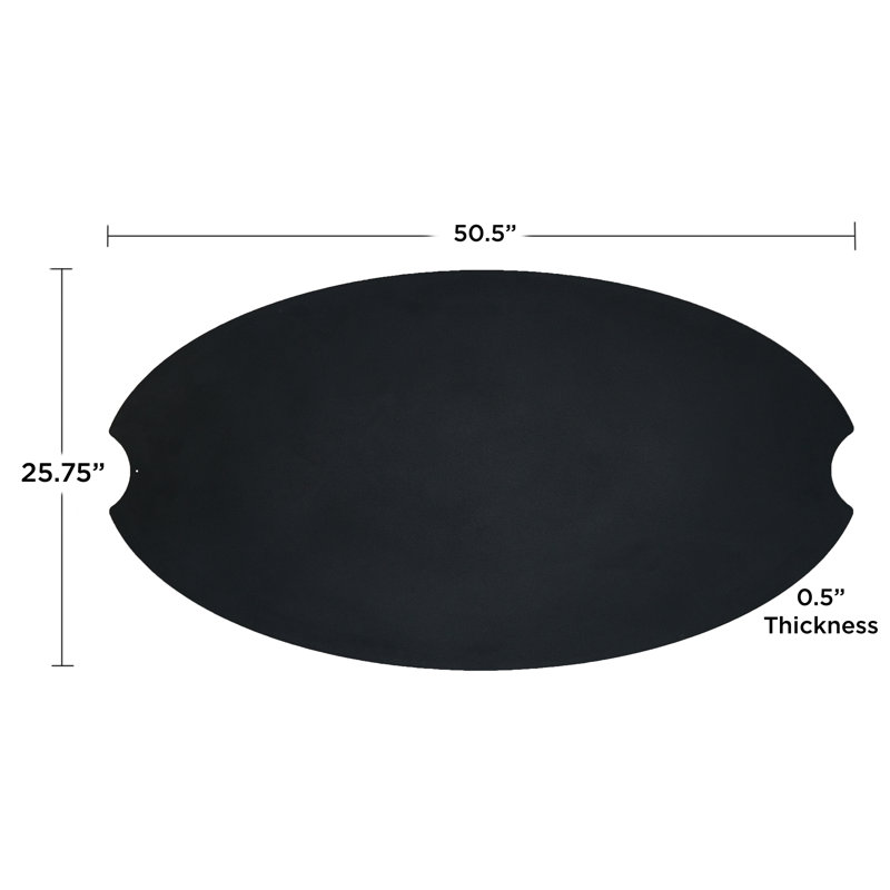 RIVERSIDE Large Oval Steel Lid By Real Flame