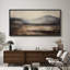 Œuvre d'art neutre brun, paysage mural de montagne abstrait, impression numérique sur toile giclée sur toile-111652390-111652391