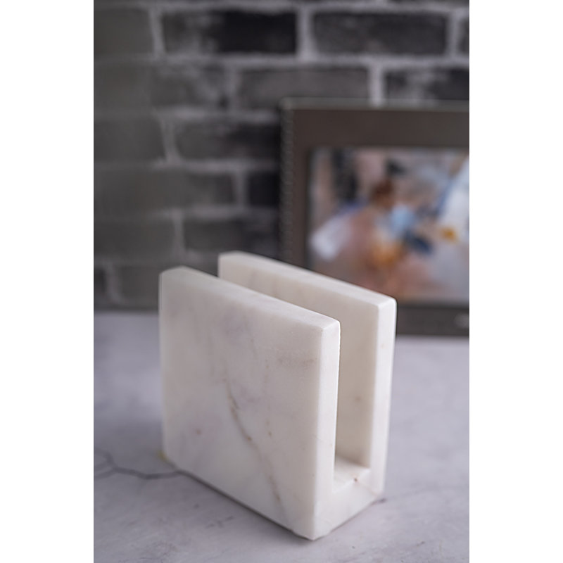 Marble No Mounting / Installation Required Napkin Holder