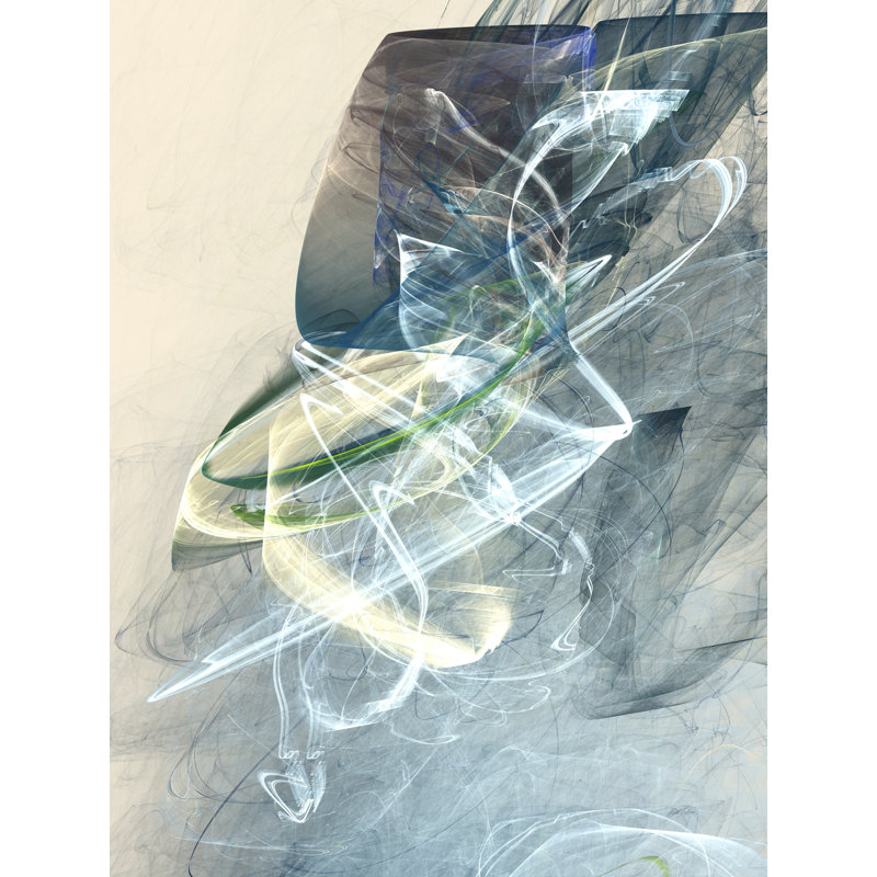 «Bluish» par Rica Belna - impression, Toile tendue, H 32 po x l 24 po