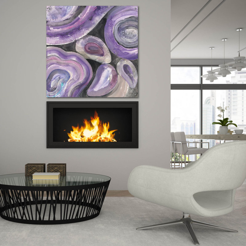 «Circle Rain V2» par Albena Hristova, art mural en verre acrylique, H 36 po x l 36 po x P 0,2 po