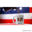 Tasse américaine rouge blanche et blanche, cadeau patriotique du 4 juillet avec nom personnalisé