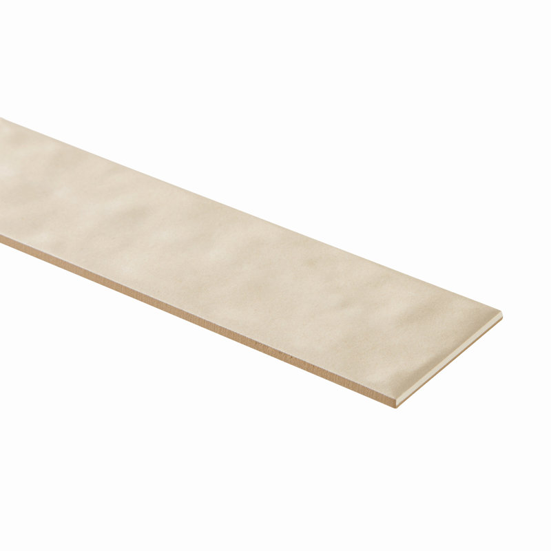 Cotto Charm 3"X10" Ceramic Undulating Brick Wall Tile, Ivory