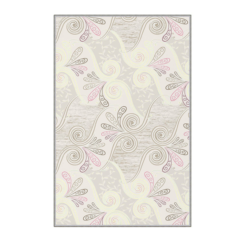 Soft Hall Carpet (2.6 x 4.9 ft), 100% Polyester, 0.3 in Pile Height | Antibacterial, Non-Slip Underside, 650 g/m² | Machine Washable, 3D Digital Print | Perfect for Living Room, Entryway & Bedroom Décor