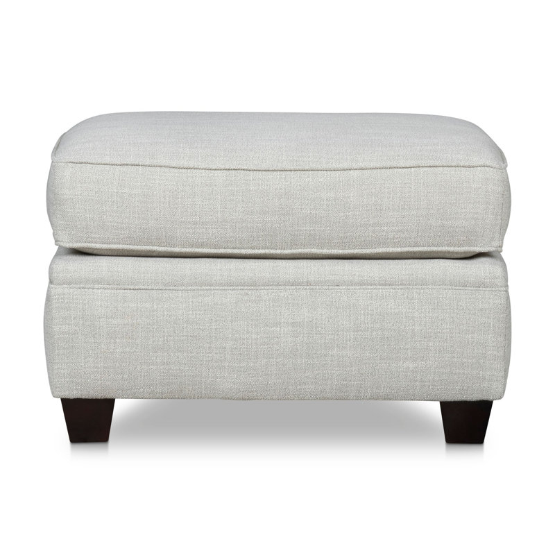 Repose-pieds rectangulaire large de 28 po Warren, Cendre signal