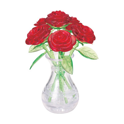 Casse-têtes 3D en cristal dans un vase