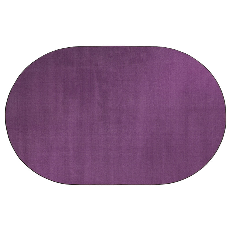 Tapis de zone mauve americolors pretty, Ovale 7 pi 6 po x 12 pi