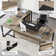 71'' Corner Desk with File Cabinet, Large L Shaped Desk with Mobile Filing Cabinet for Home Office