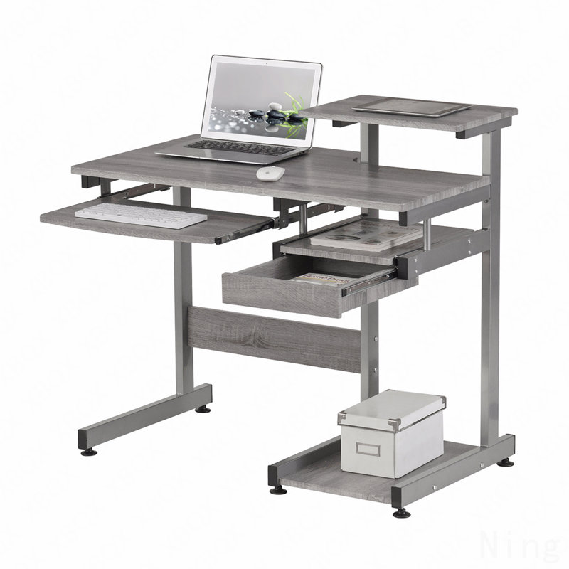 Complete Computer Workstation Desk,, Gray