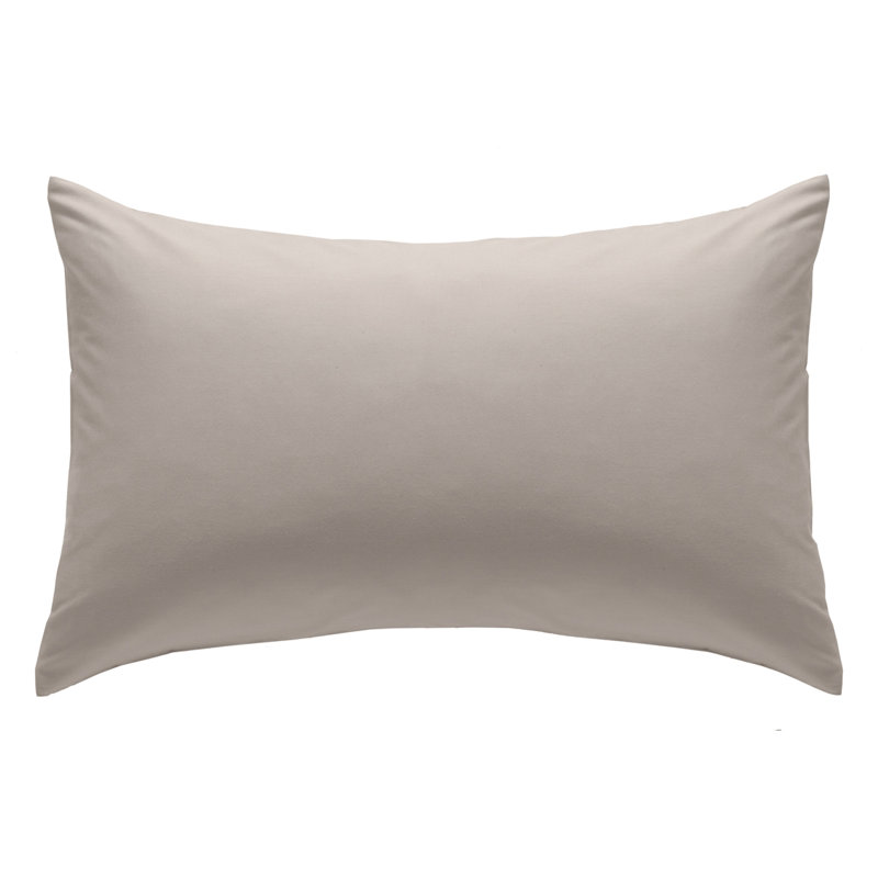 Easy Iron Percale Standard Pillowcase, Natural