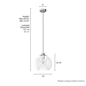 Three Posts™ Lomawai 1 - Light Single Globe Pendant & Reviews | Wayfair