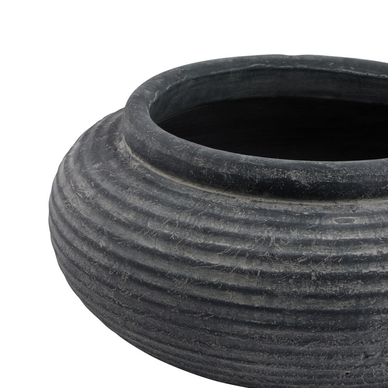 Marina Handmade Ceramic Pot Planter, Grey