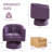28''  Wide Velvet Modern Upholstered Swivel Barrel Chair-83979599