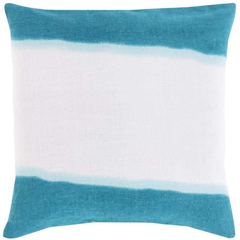 Double Dip Pillow Cover, 22" x 22", Teal
