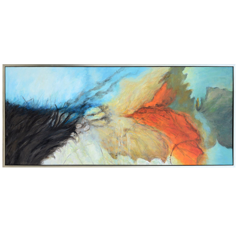Rae Framed Wall Art - Orange