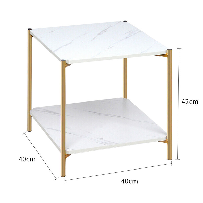 Senoia Sled End Table Built-In Outlets
