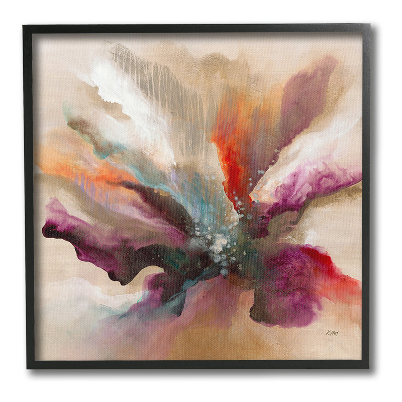 " Modern Botanical Leaves Single Picture Frame " by K. Nari on Canvas, 24" H x 24" W