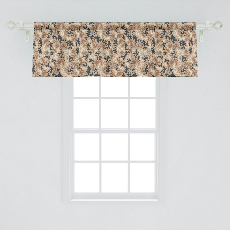 Cantonnière Ambesonne Camo, L 54 po x L 18 po