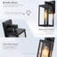 Matte Black Outdoor Sconce