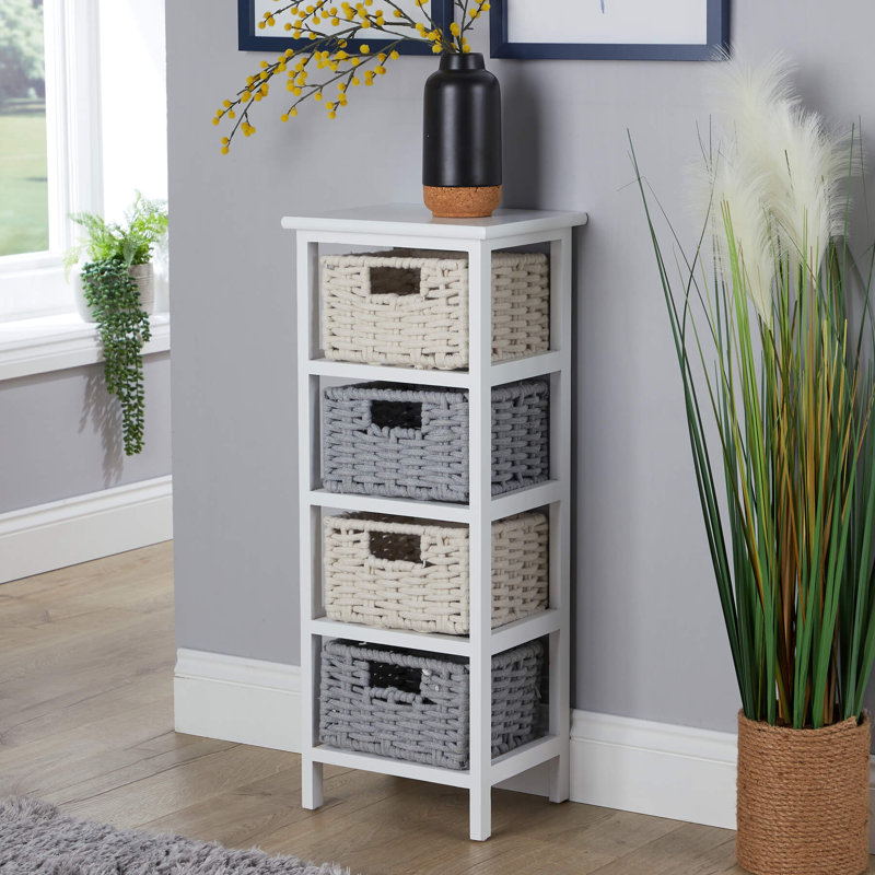 Chocheles Fully Assembled 4 Drawer Chest Storage Unit