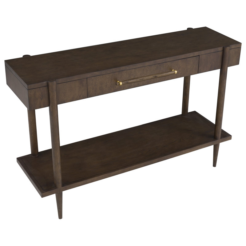 One Drawer Console Table, Caramel