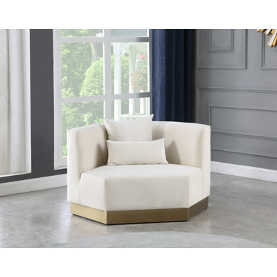Fauteuil en velours de 47,75 po Marquis