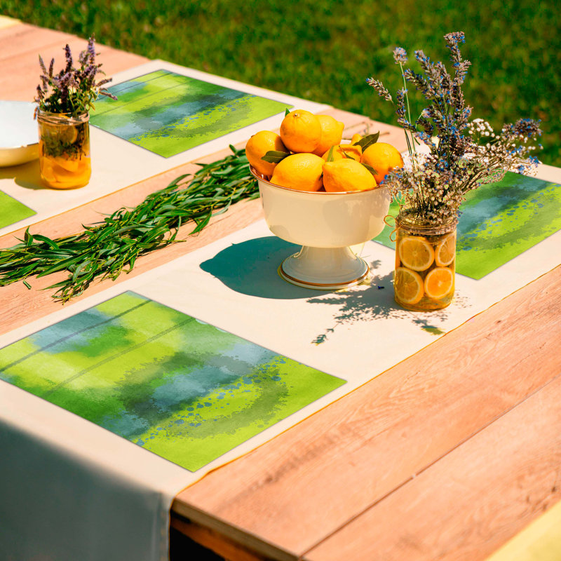 Polyester Abstract Rectangle Placemat