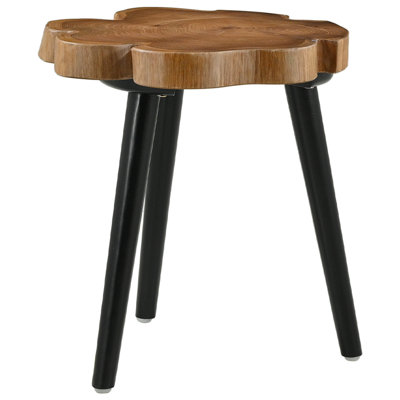 Alidade Solid Wood Three Leg Coffee Table