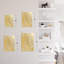 Zèbre, animaux, sculpture murale moderne minimaliste, salon, décoration murale en métal doré-94207866-94207871