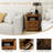 Nightstands With Charging Station, Rustic 18 Inch Bedside Table With 2 Storage Drawers And Open Shelf-2092603974-2092603977