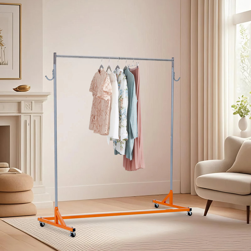 165cm W Metal Storage Rack, Gold, 160cm H x 165cm W x 51cm D