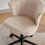 Chaise de bureau à domicile, chaise de bureau d'ordinateur en forme de fleur pivotante en tissu pour bureau à domicile ou chambre à coucher-1952118407