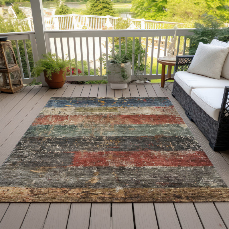 Tapis intérieur / extérieur lavable à la machine Cicel ACN1198, Rectangle 9 pi x 12 pi