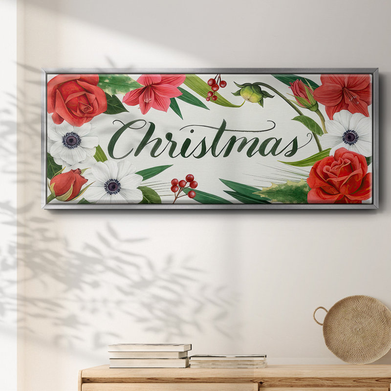 Christmas Time- Framed Canvas, 20" H x 50" W