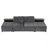 121.2" Versatile Sofa Bed Modular Sofa  Free-Combined Sofa With Two Storage Racks-1685465946